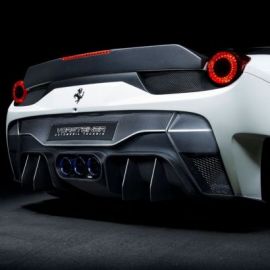 Karbonowy zderzak tylny zintegrowany z dyfuzorem Vorsteiner VX Ferrari 458 Italia