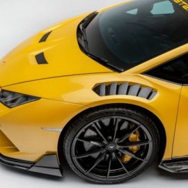 Karbonowe poszerzenie przednich błotników z wbudowanymi wlotami powietrza Vorsteiner Vicenza Edizione Lamborghini Huracan Performante