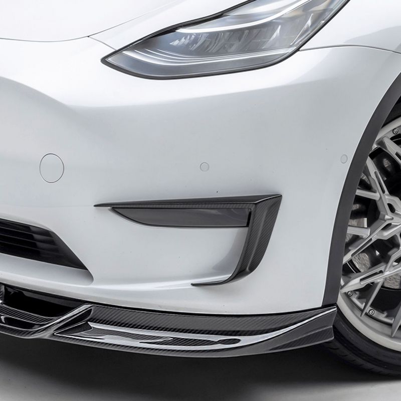 Karbonowe dodatkowe wloty powietrza (zderzak przedni) Vorsteiner Tesla Model Y