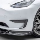 Karbonowe dodatkowe wloty powietrza (zderzak przedni) Vorsteiner Tesla Model Y