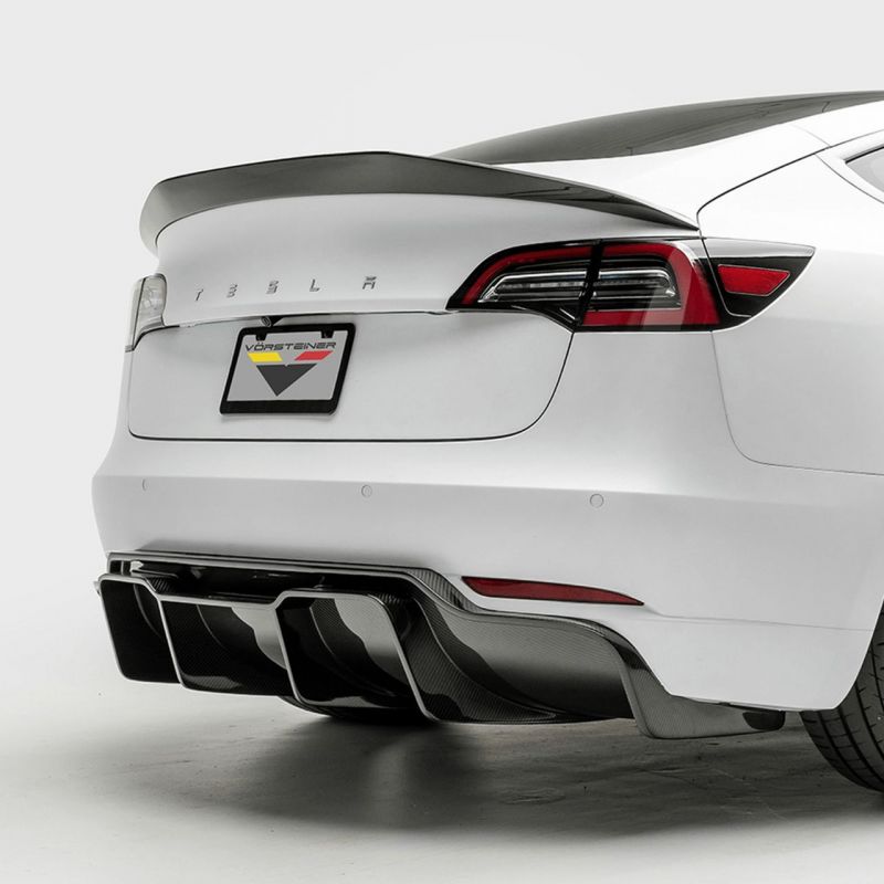 Karbonowy dyfuzor Vorsteiner Volta Tesla Model 3 (TRACK EDITION)