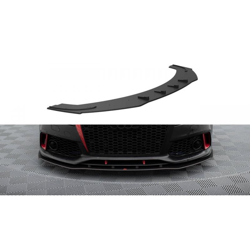 Splitter przedni Street Pro / Flaps Maxton Design Audi A7 C7 RS7-Style