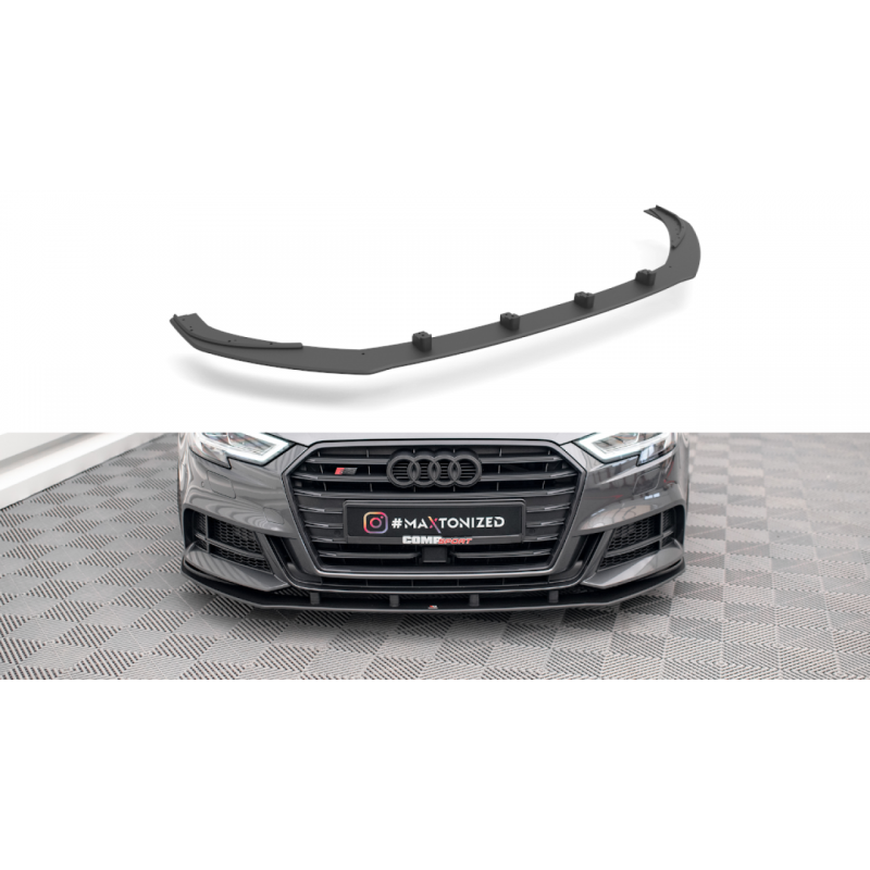 Splitter przedni Street Pro / Flaps Maxton Design Audi A3 S-Line / S3 8V.2 Sportback