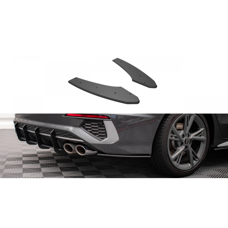 Splittery tylne boczne Street Pro / Flaps Maxton Design Audi S3 8Y Sedan