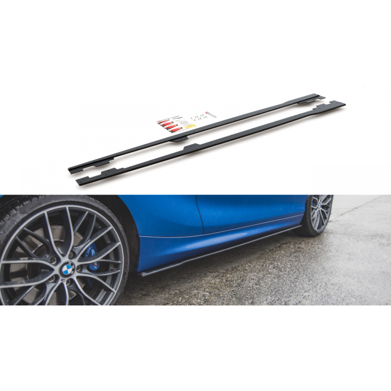 Dokładki progów Street Pro / Flaps Maxton Design BMW 1 M-Pakiet / M135i / M140i F21