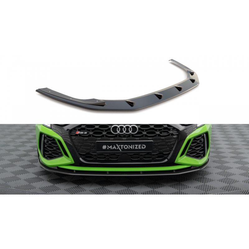 Karbonowy Splitter przedni Maxton Design Audi RS3 8Y Sedan / Sportback