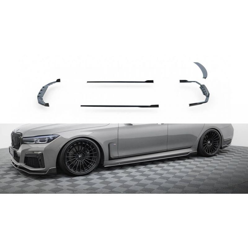 Karbonowy Zestaw splitterów Maxton Design BMW 7 M-Pakiet G11 Facelift