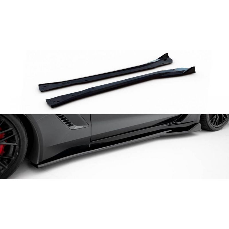 Dokładki progów Maxton Design Chevrolet Corvette Z06 C7