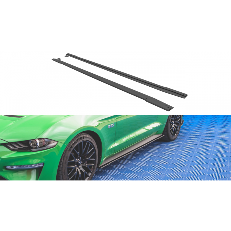 Dokładki progów Street Pro / Flaps Maxton Design Ford Mustang GT S650 Facelift