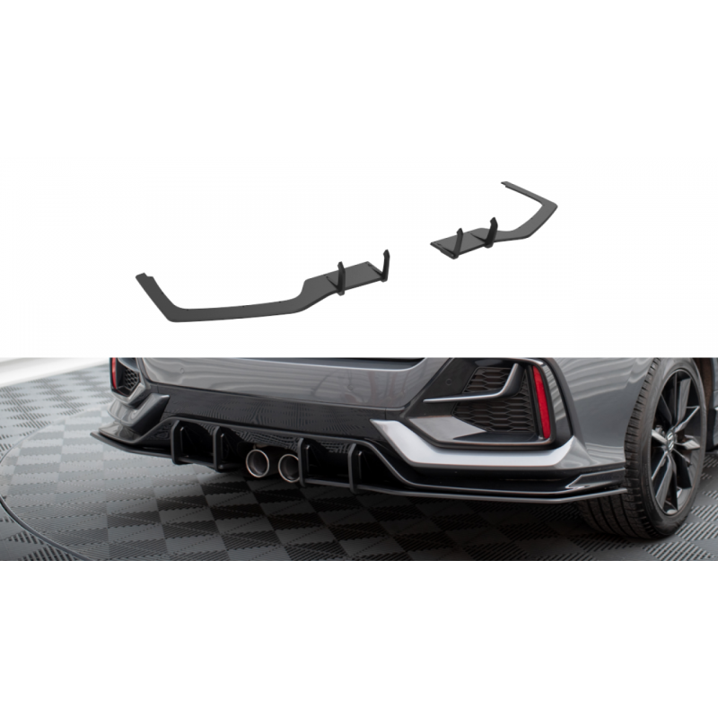 Splittery tylne boczne Street Pro Maxton Design Honda Civic Sport Mk 10 Facelift