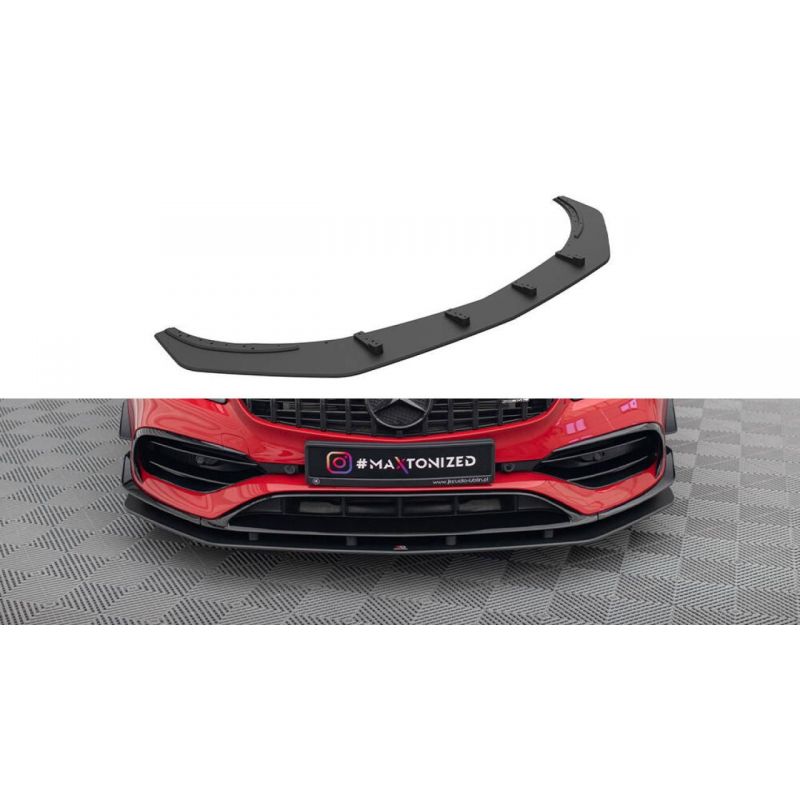 Splitter przedni Street Pro / Flaps Maxton Design Mercedes A45 AMG Aero W176 Facelift