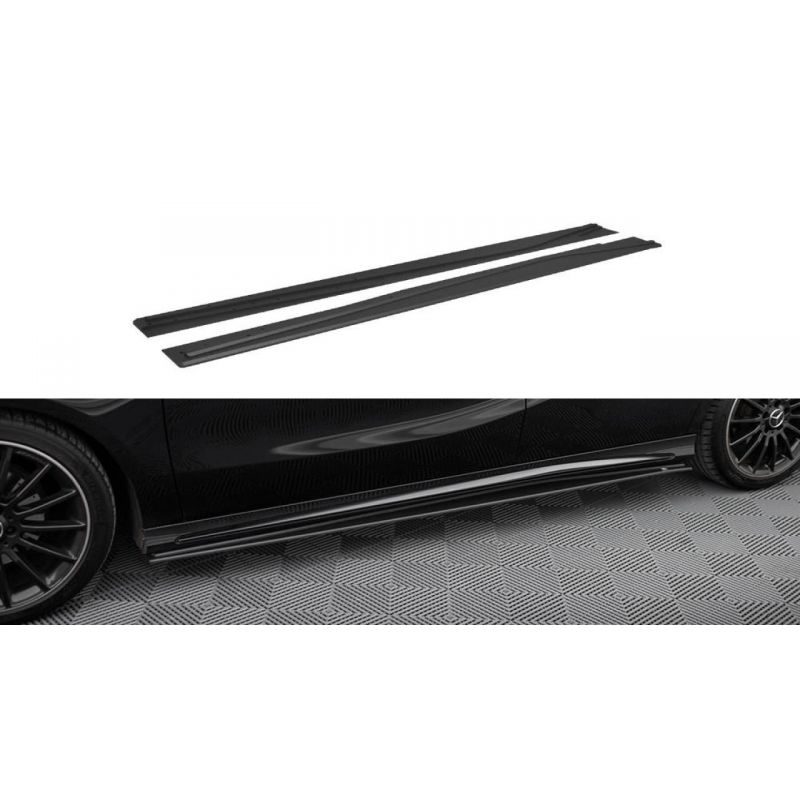 Dokładki progów Street Pro / Flaps Maxton Design Mercedes A AMG-Line W176 Facelift