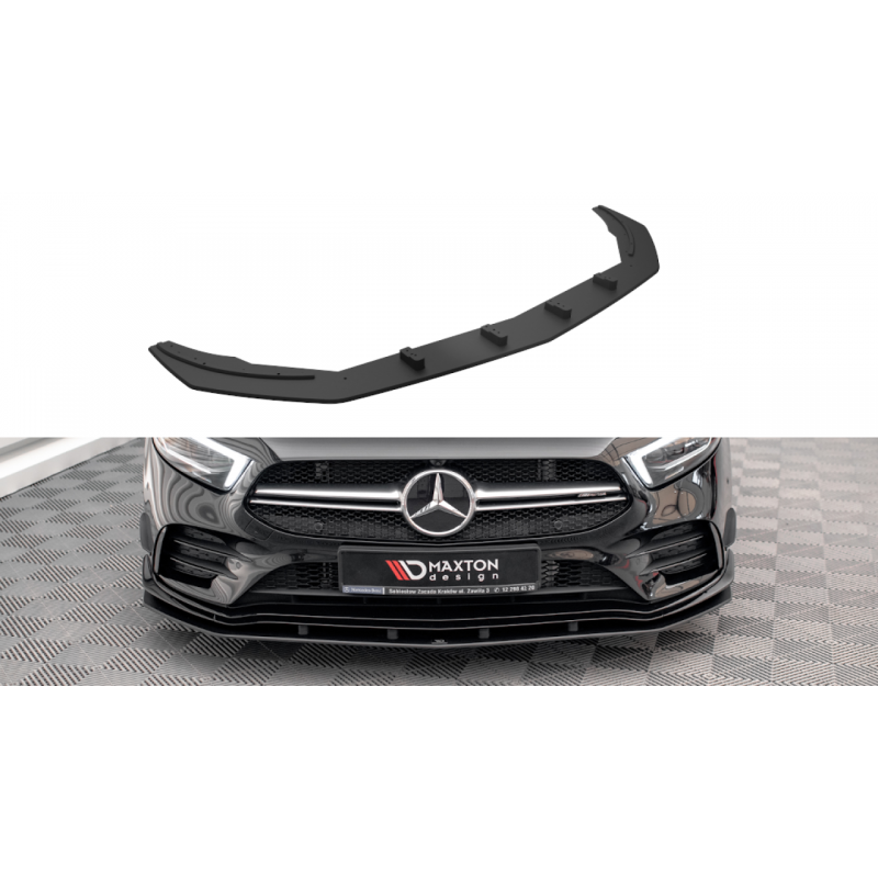 Splitter przedni Street Pro / Flaps Maxton Design Mercedes A AMG-Line  / A35 AMG W177 Aero Pack