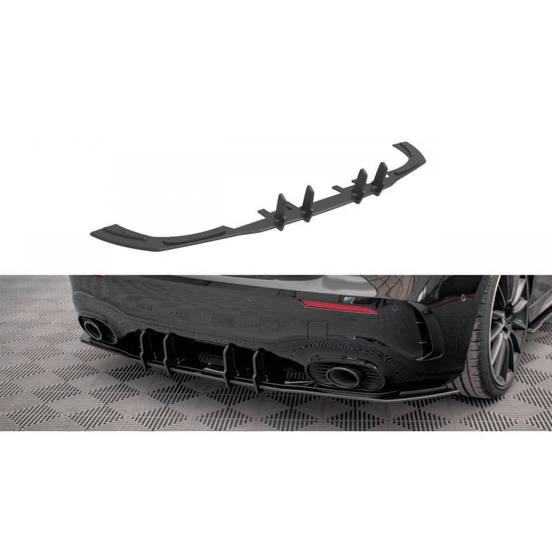 Dyfuzor tylny Street Pro / Flaps Maxton Design Mercedes A35 AMG W177 Hatchback Aero Pack