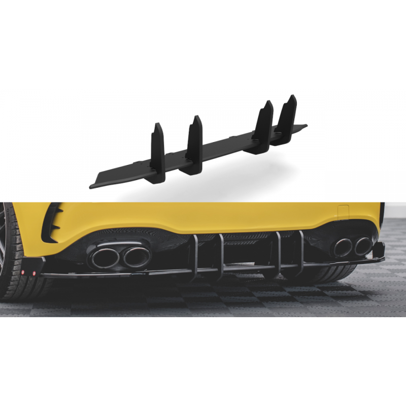 Dyfuzor tylny Street Pro Maxton Design Mercedes A45S AMG W177 Aero Pack