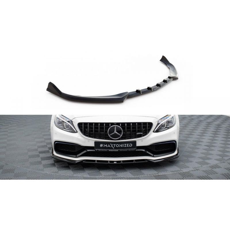 Splitter przedni V.2 Maxton Design Mercedes C63 AMG Sedan / Estate W205 / S205