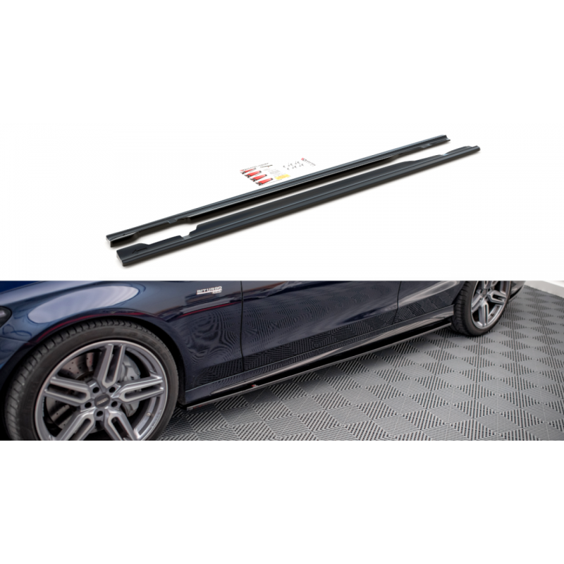 Dokładki progów Maxton Design Mercedes C AMG-Line / C43 AMG W205