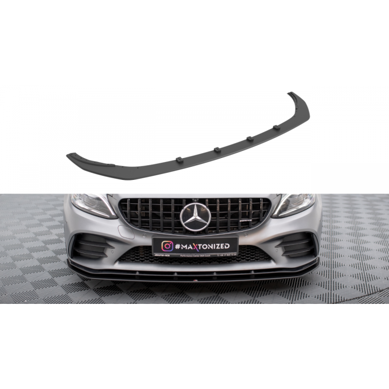 Splitter przedni Street Pro / Flaps Maxton Design Mercedes C43 AMG Coupe C205 Facelift