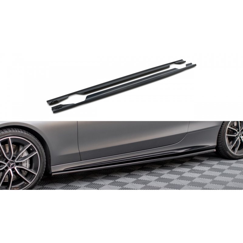 Dokładki progów Maxton Design Mercedes C43 AMG Coupe C205 Facelift