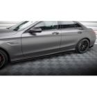 Dokładki progów Street Pro / Flaps Maxton Design Mercedes C63 AMG Sedan / Estate W205 Facelift