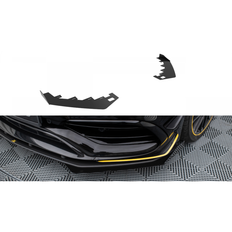 Flapsy przednie Maxton Design Mercedes CLA45 AMG C117 Aero Facelift