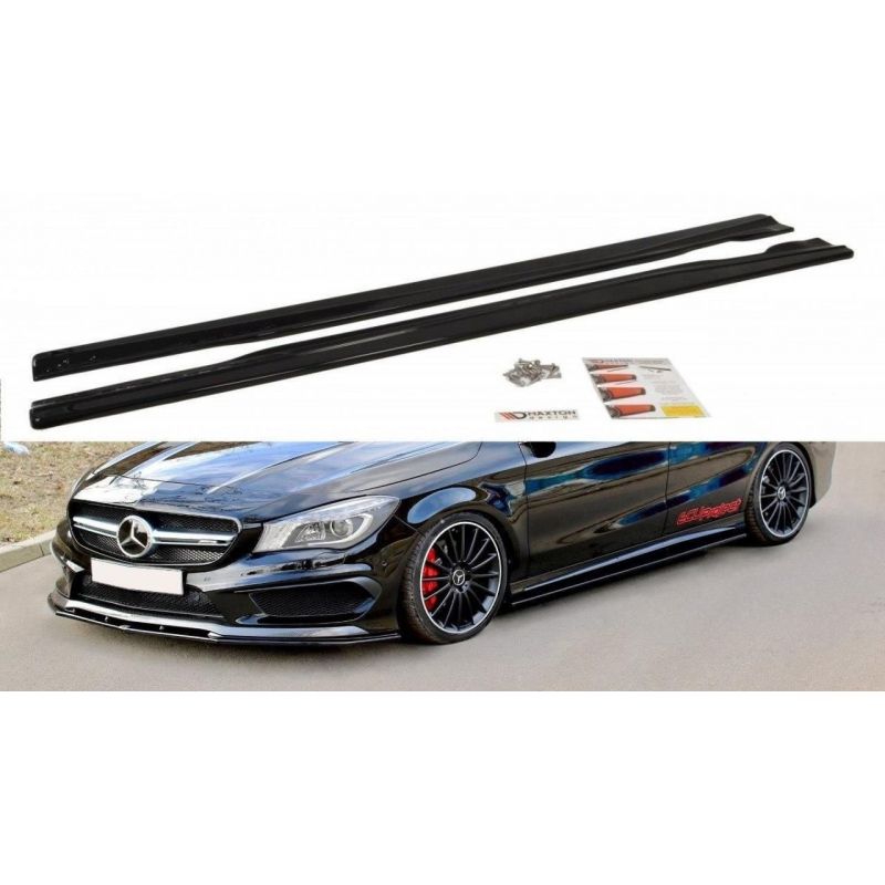 Dokładki progów Maxton Design Mercedes A45 AMG W176 / CLA45 AMG C117 przedlift