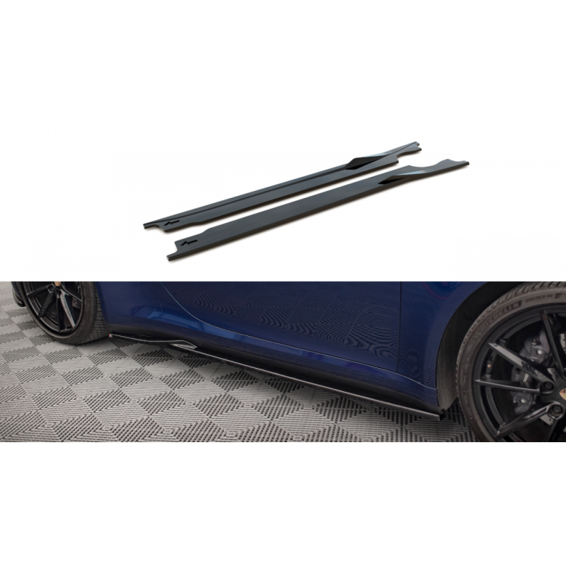 Dokładki progów Maxton Design Porsche 911 992 Carrera Aero / Carrera GTS