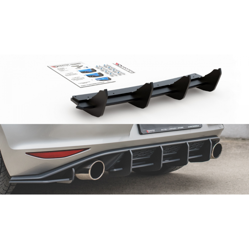 Dyfuzor tylny Street Pro Maxton Design VW Golf GTI Mk7