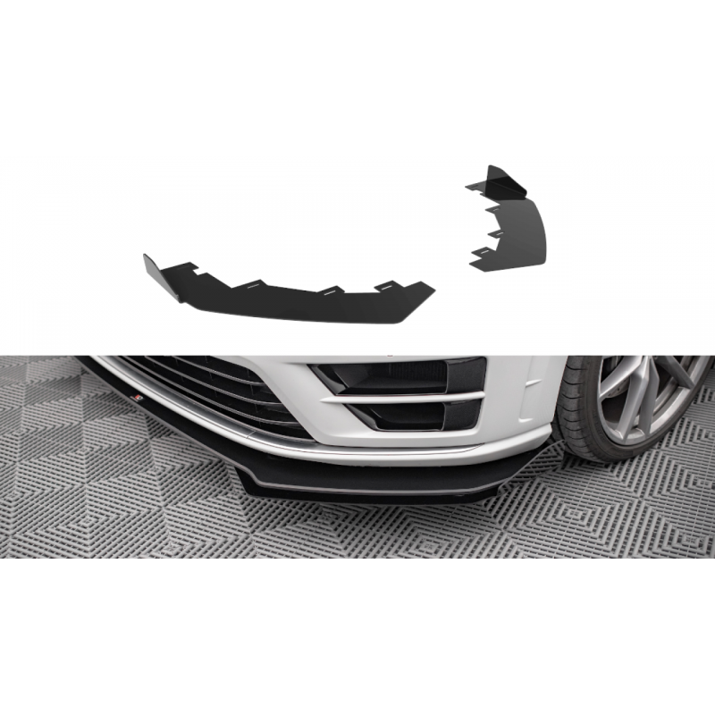 Flapsy przednie Maxton Design VW Golf R Mk7