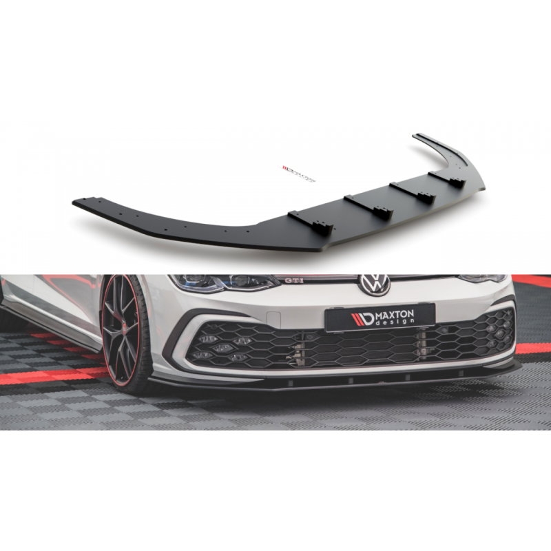 Splitter przedni Street Pro / Flaps Maxton Design VW Golf R-Line / GTE / GTD / GTI Mk8