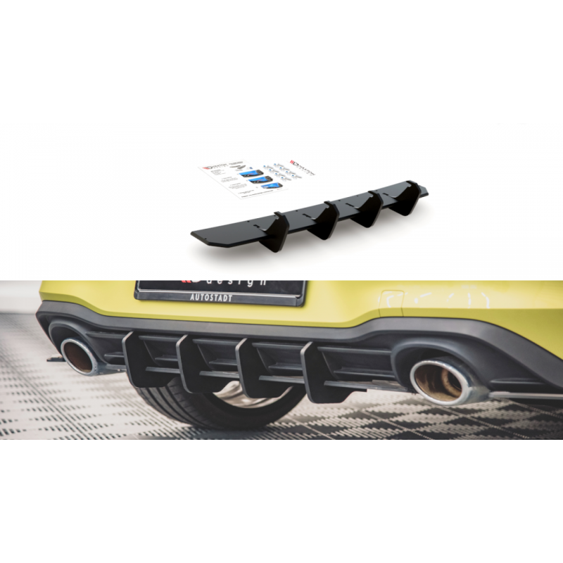 Dyfuzor tylny Street Pro Maxton Design VW Golf GTI Clubsport Mk8