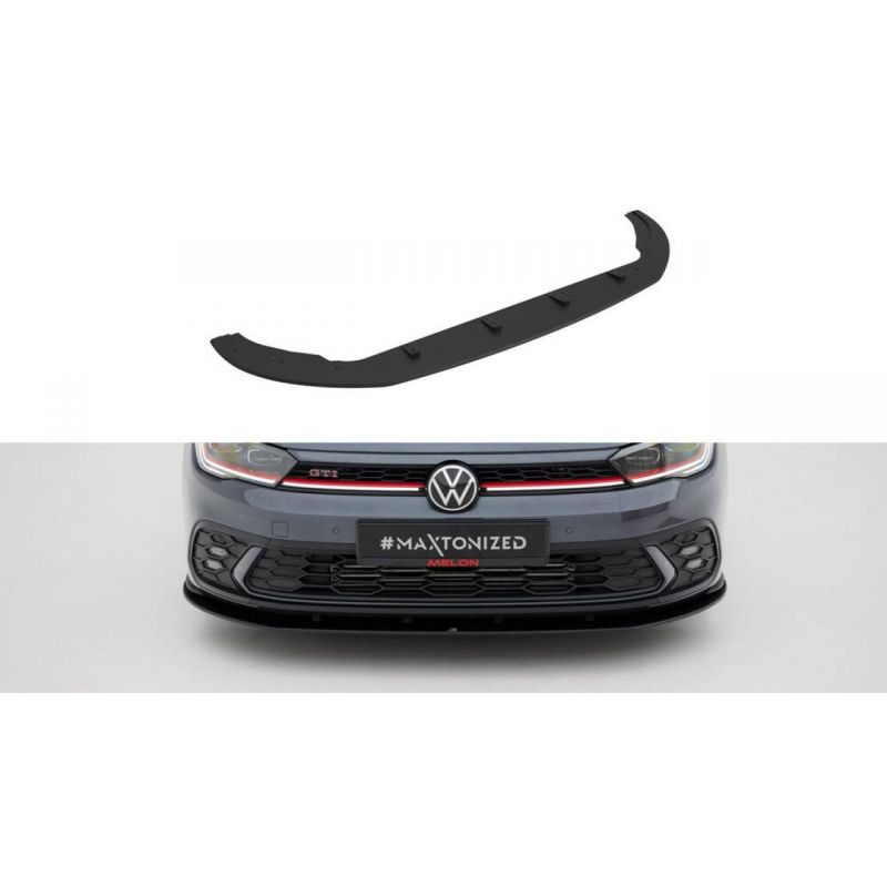 Splitter przedni Street Pro / Flaps Maxton Design VW Polo GTI Mk6 (AW) Facelift