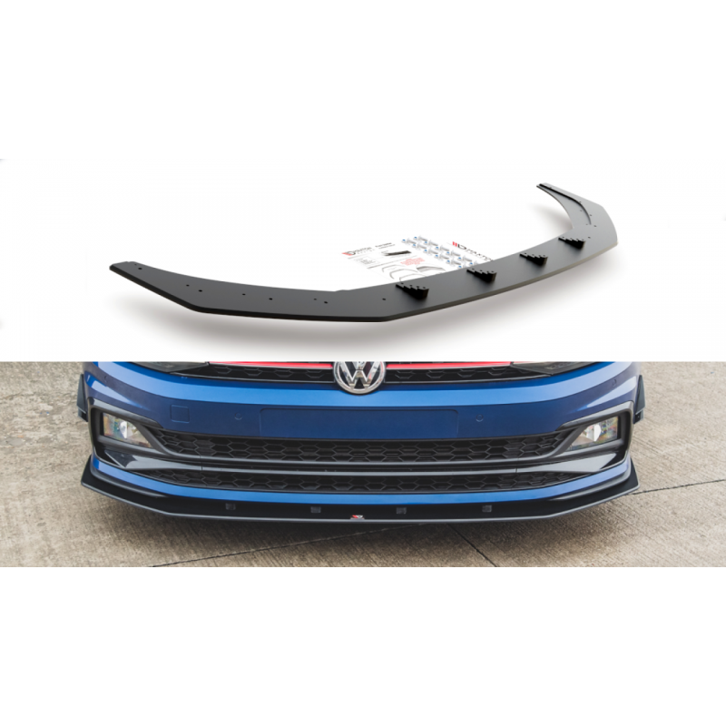 Splitter przedni Racing Durability / Flaps Maxton Design VW Polo GTI Mk6 (AW)