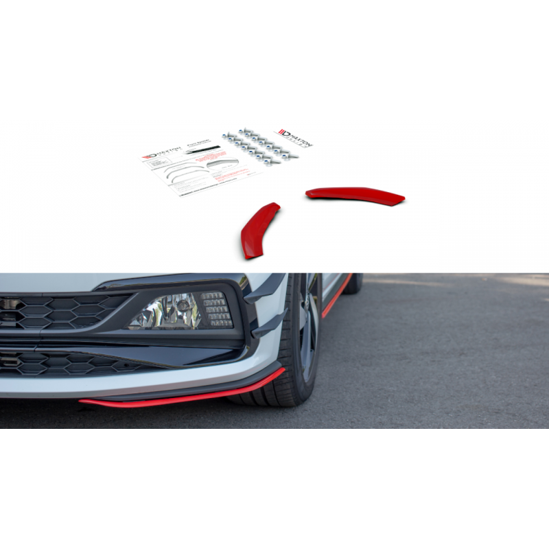 Splittery przednie boczne Maxton Design VW Polo R-line / Polo GTI Mk6 (AW)