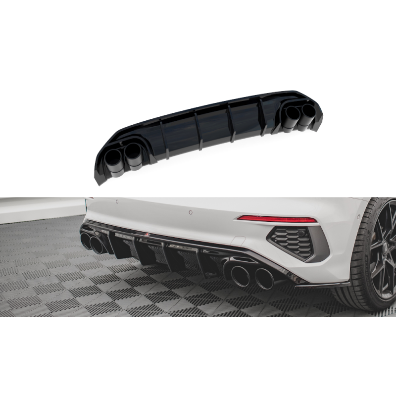 Dokładka tylna / atrapa wydechu Maxton Design Audi A3 8Y S-Line Sportback