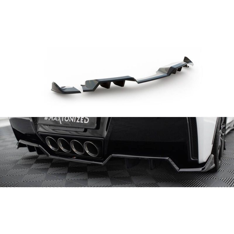 Splitter tylny (z dyfuzorem) Maxton Design + Splittery tylne boczne Maxton Design Chevrolet Corvette C7