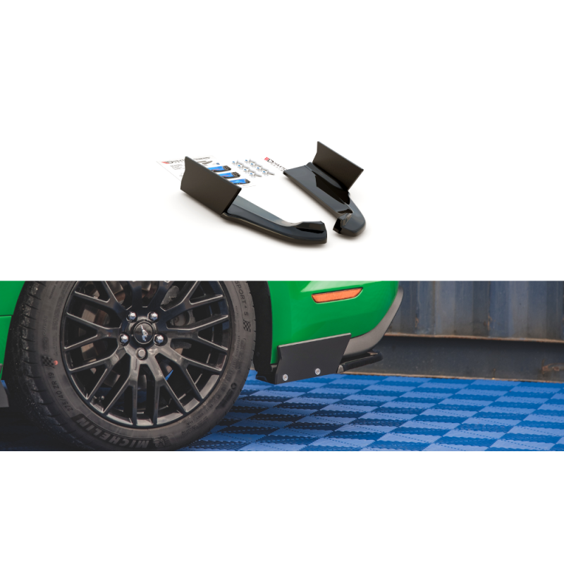 Splittery tylne boczne V.1 / Flapsy Maxton Design Ford Mustang GT S650 Facelift