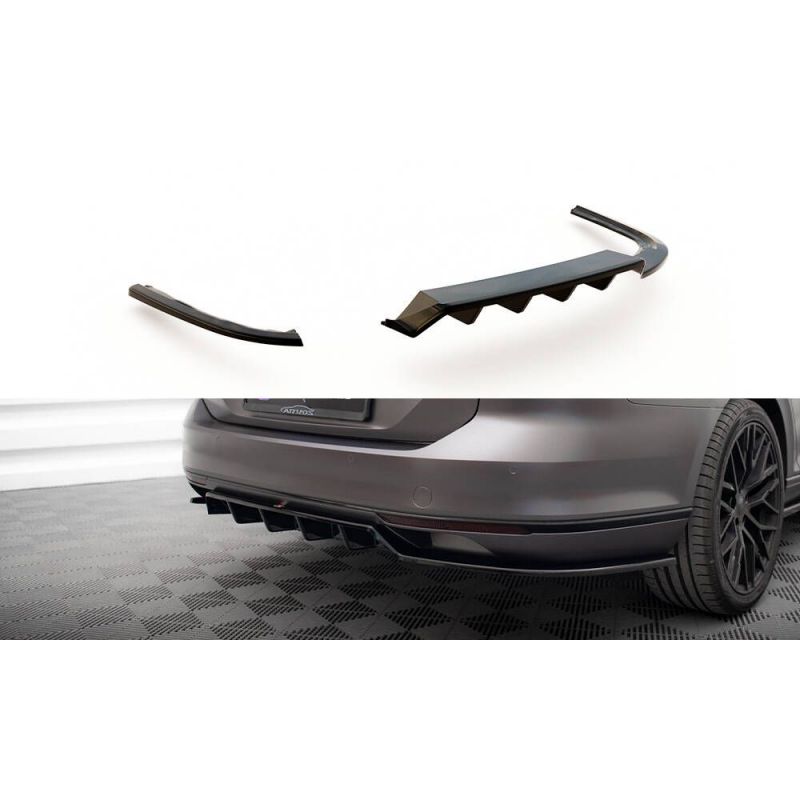 Splitter tylny (z dyfuzorem) Maxton Design VW Passat R-Line B8