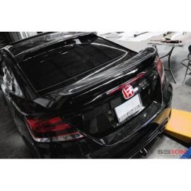 Karbonowy spojler na klapę bagażnika SI-Style Seibon Carbon   Honda Civic 2DR '14-'15