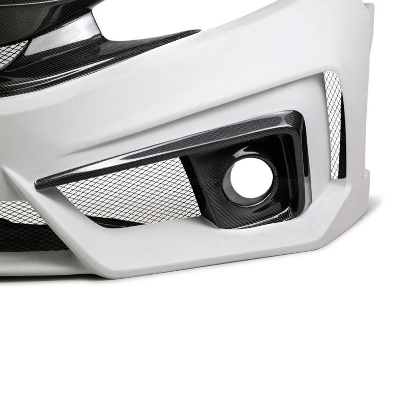 Przedni zderzak TT-Style włókno szklane / karbon Seibon Carbon   Honda Civic 4DR '16-'21