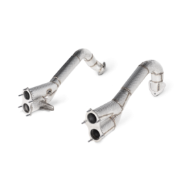 Tytanowa sekcja środkowa Link Pipe Akrapovic (SS) Porsche Cayman / Boxster 718 GTS / GT4 / Spyder (OPF)