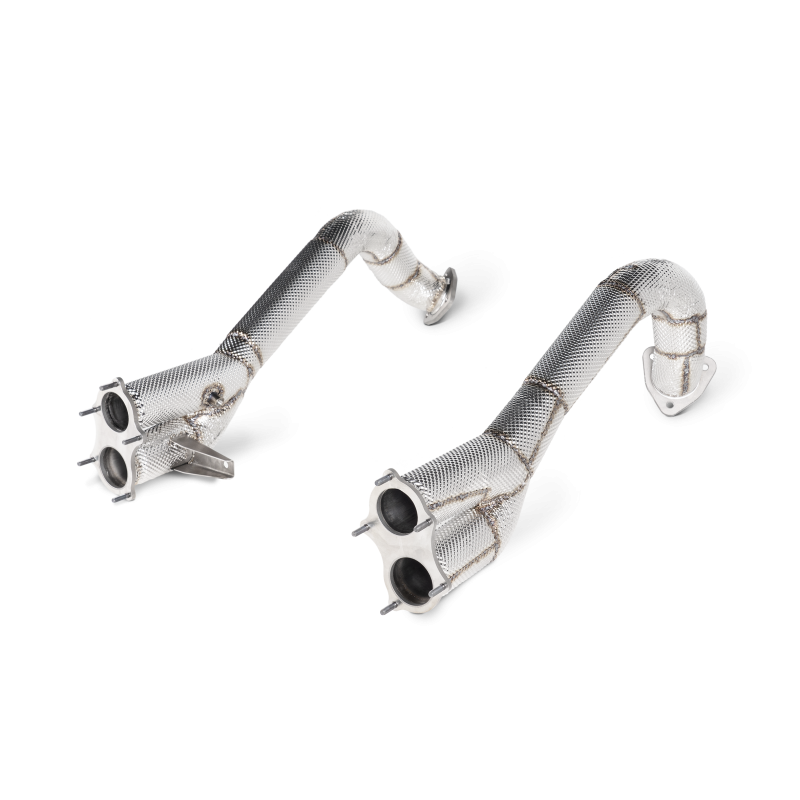 Tytanowa sekcja środkowa Link Pipe Akrapovic (SS) Porsche Cayman / Boxster 718 GTS / GT4 / Spyder (OPF)