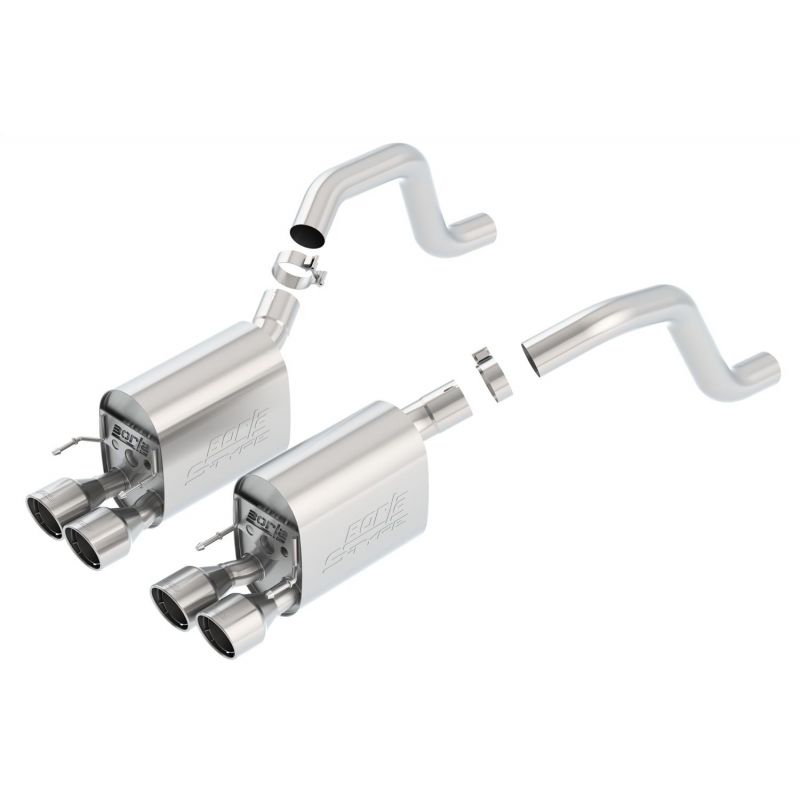 Układ wydechowy Axle-Back Borla S-Type Chevrolet Corvette ZR1 6.2 V8 / Z06 C6 7.0 V8