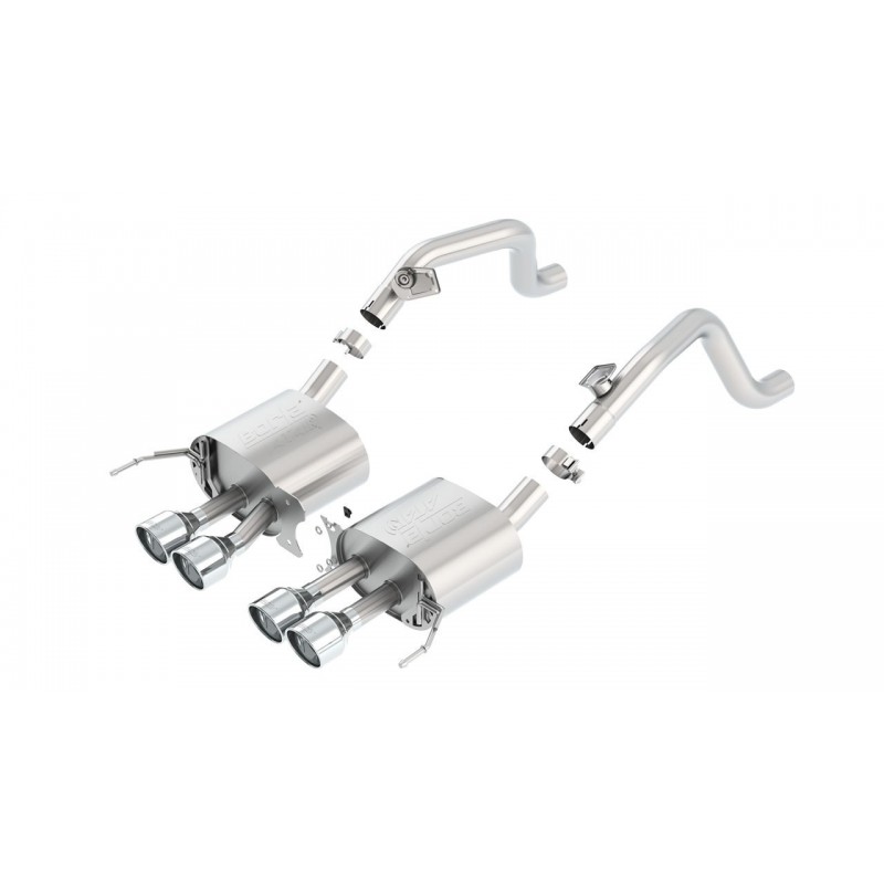 Układ wydechowy Axle-Back Borla ATAK Chevrolet Corvette C7 6.2 V8 bez AFM / bez NPP