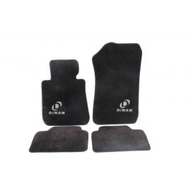 Dywaniki samochodowe (czarne) ze srebrnym logo Dinan BMW 5 Series F10 | M5 F10