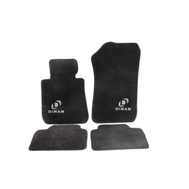Dywaniki samochodowe (czarne) ze srebrnym logo Dinan BMW 6 Series F06 Dywaniki samochodowe (czarne) ze srebrnym logo Dinan BMW 6 Series F06